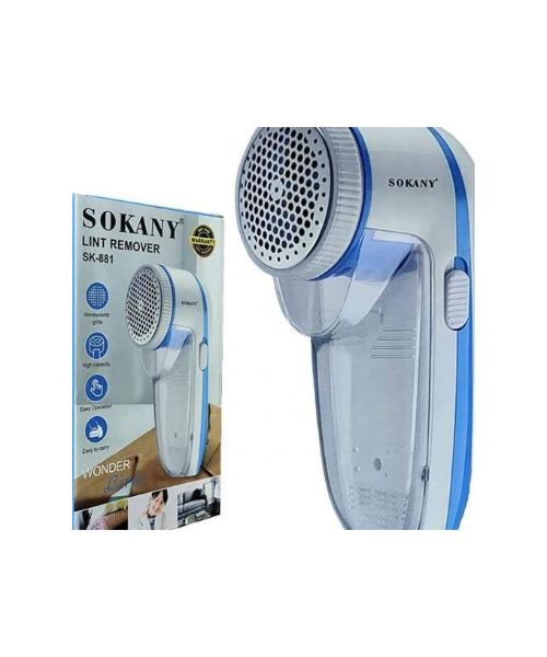 Sokany SK881 Rechargeable Electric Lint Remover - White Blue