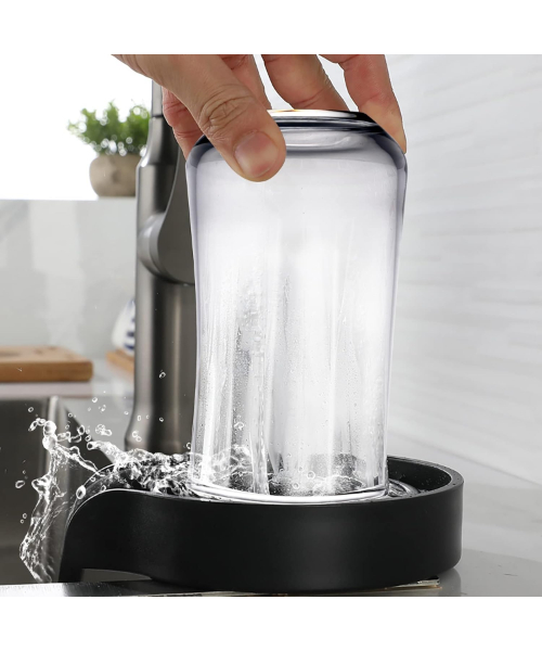 Automatic cup cleaner for kitchen sink - Black
