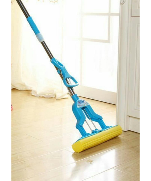 Pressure mop wiper with handle - Blue