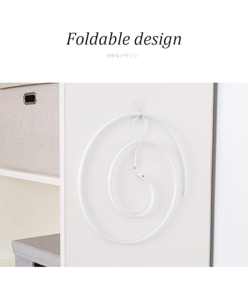 Multi-functional spiral-shaped rotating quilt hanger that can be folded flat - Multi color