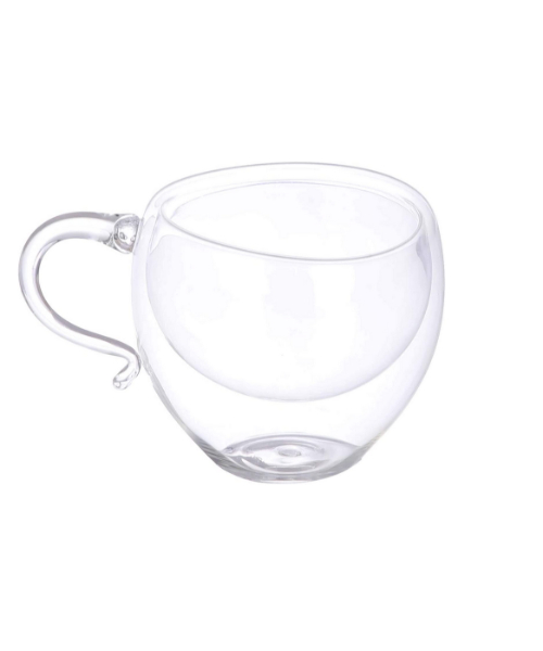Double Glass Coffee Cup 100 ml - Clear 