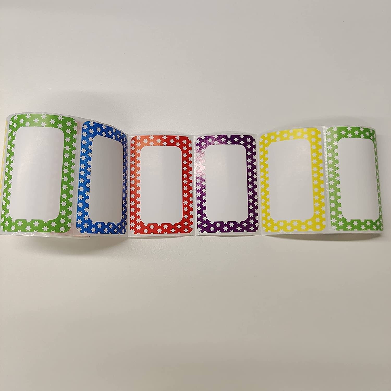 Name Tag , Name identification stickers for students with a star design