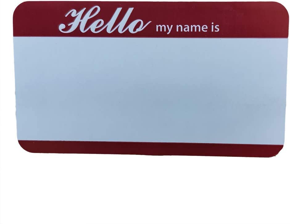 Name Tag Sticker, hollow out adhesive, with colors to write the name