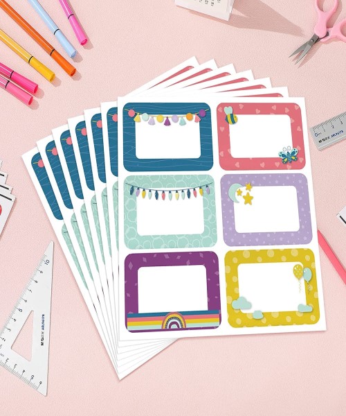 Name Tag, a set of colored adhesive stickers for writing names