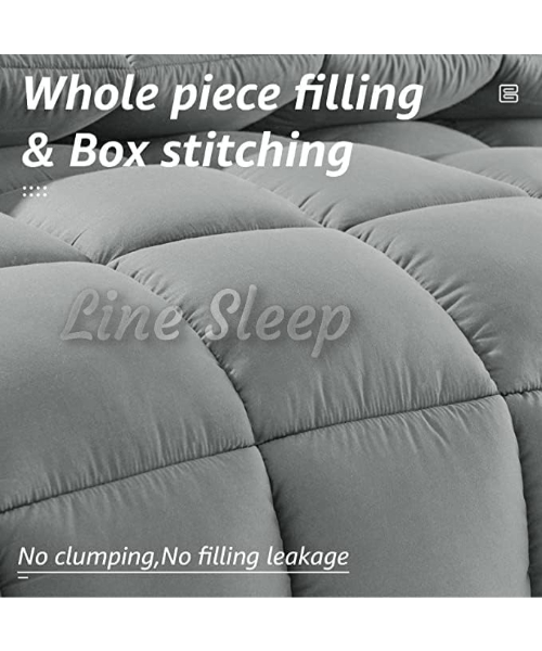 Line Sleep Fiber Winter Quilt 240x 220 cm - Grey