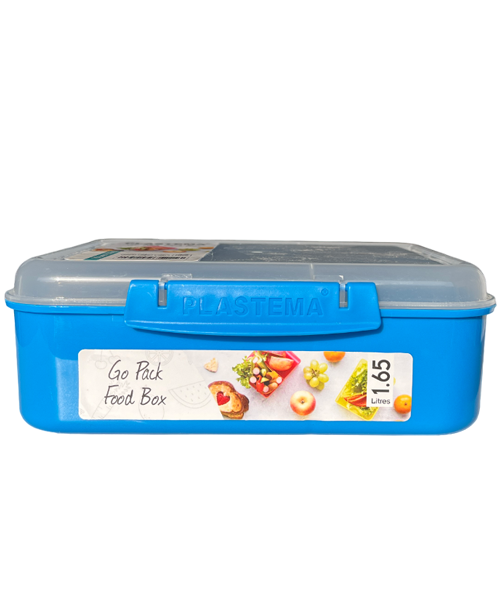 Plastema Go Pack Food Box 1.65L - Blue