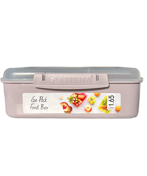 Plastema Go Pack Food Box 1.65L - Grey