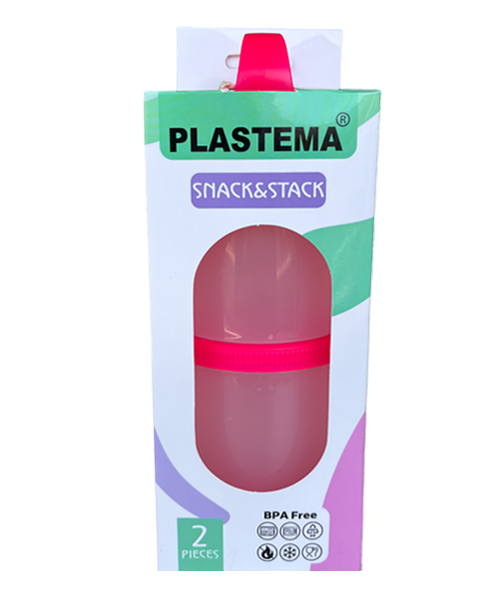 Plastema Snack & Stack 2 pcs - Fuchsia