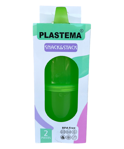 Plastema Snack & Stack 2 pcs - Green