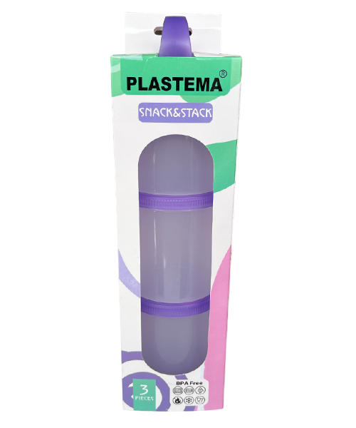 Plastema Snack & Stack 3 pcs - Purple