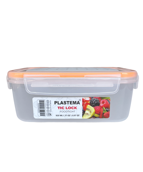 Plastema Tic Lock Box 0.92L premium - orange