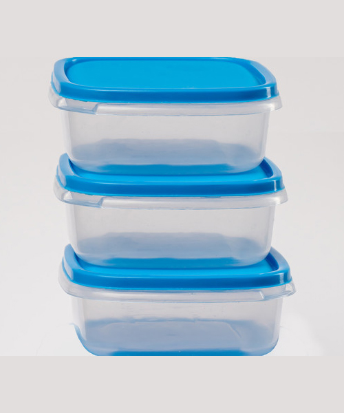 Plastema Fresh Food Box 3 PCS (Small - 400ML) - Blue