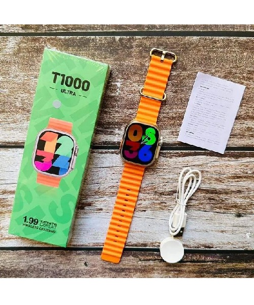 ساعة ذكية T1000 ULTRA الفئة 9 - برتقالي