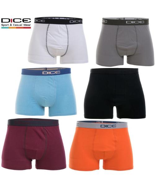 Dice Plain 6 Piece Boxer Set for Men - Multi Color