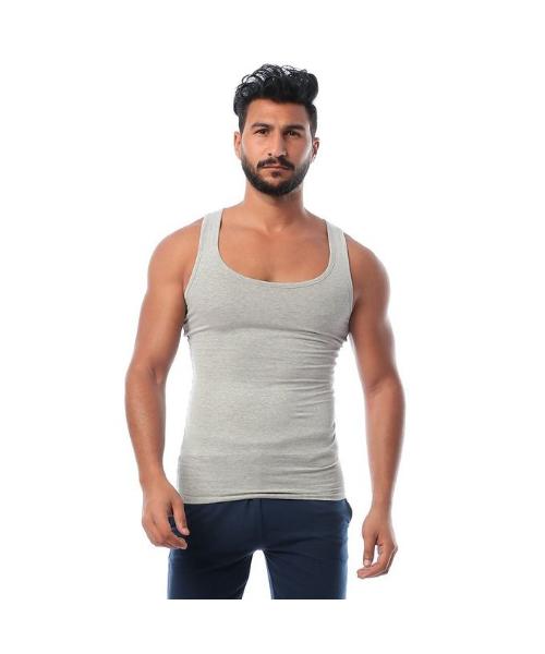 Dice Set Of Cotton Solid Sleeveless Under Shirts For Men 3  Pieces - Multicolor