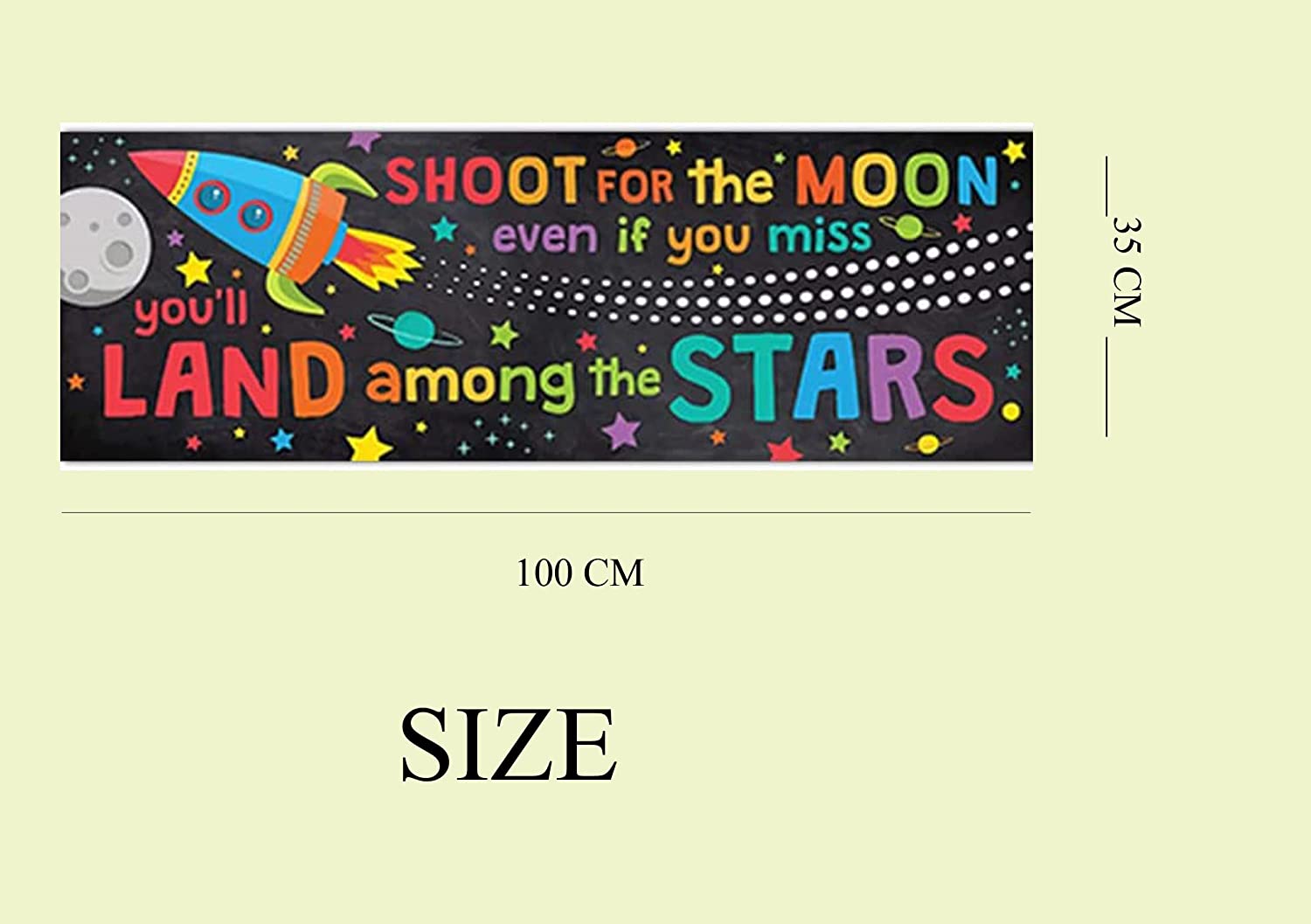 Motivational Posters for Classrooms and Kids Rooms - 100 × 35 cm