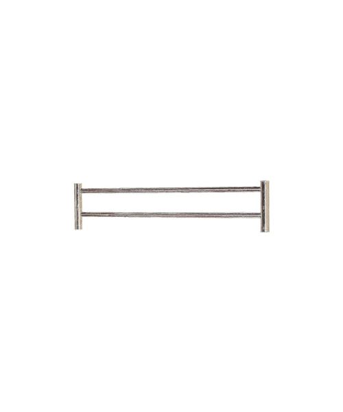 Double Stainless Towel Bar - silver
