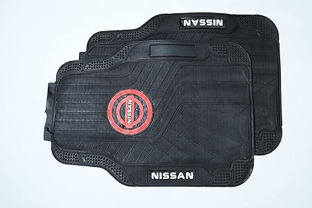 Custom Front and Rear Car Pedal Set Full Coverage Waterproof Anti-Slip Black For NISSAN 5 Pieces