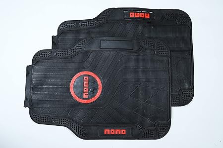 Custom Front and Rear Car Pedal Set Full Coverage Waterproof Anti-Slip Black For MOMO 5 Pieces