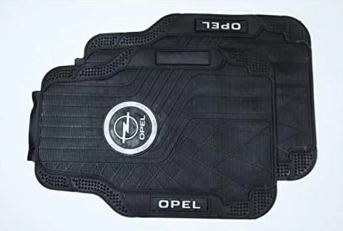Custom Front and Rear Car Pedal Set Full Coverage Waterproof Anti-Slip Black For OPEL 5 Pieces