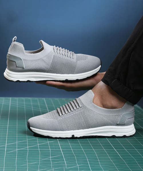 Sneakers Slip-on Socks shoes For Men - Grey