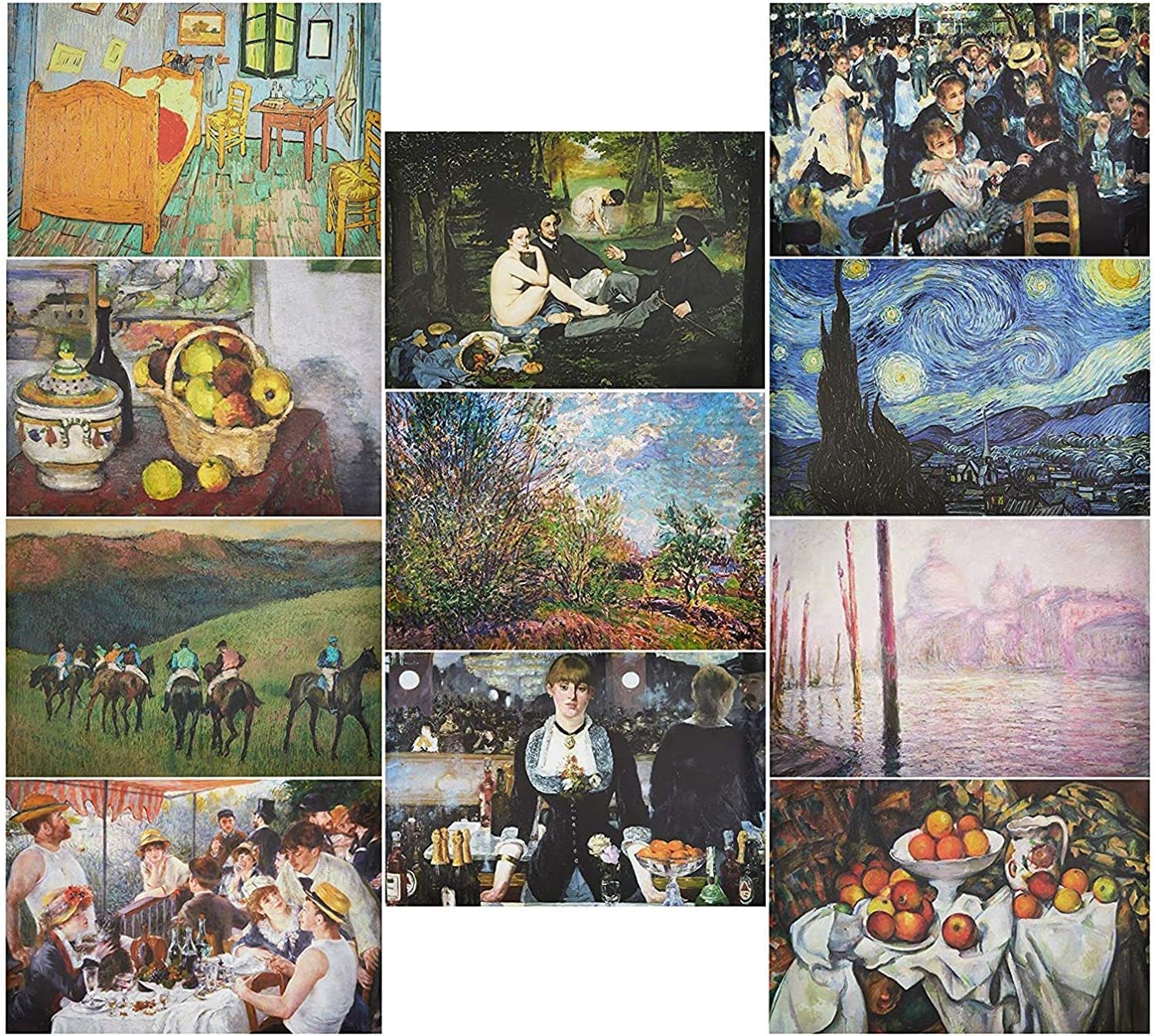 Art posters and international paintings for decoration - 20 pieces