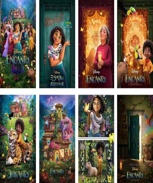 Artistic posters for the movie Encanto 42x29 cm - 8 pieces