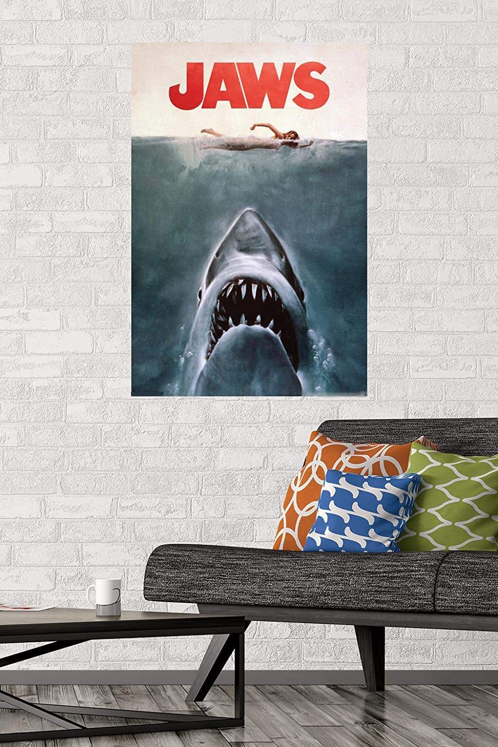 Big poster for the movie jaws - 90x60 CM