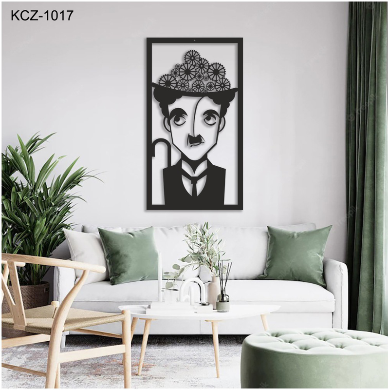 Metal Wall Art Decorative Hanging Charlie Chaplin