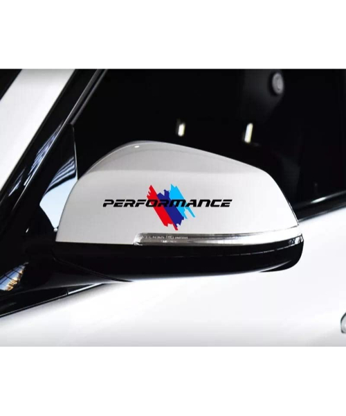Adhesive sticker for the side mirror and gas tank cap of cars