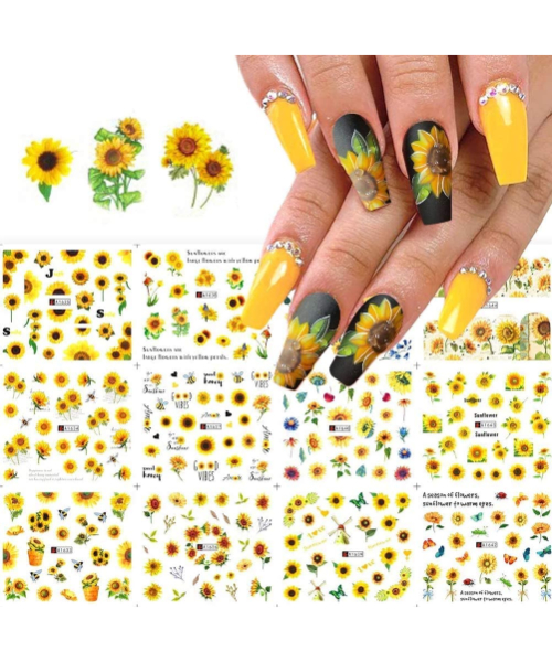 Water nail sticker sticker rose shapes - 510 different shapes 