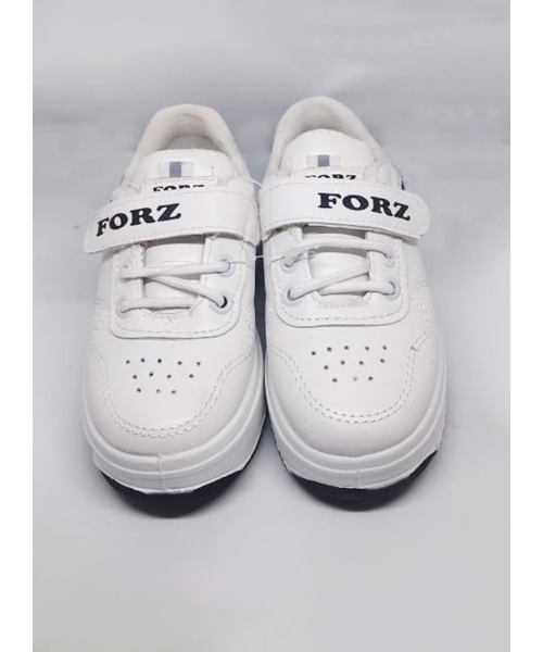 Casual Flat Leather Shoes For Kids - White Black