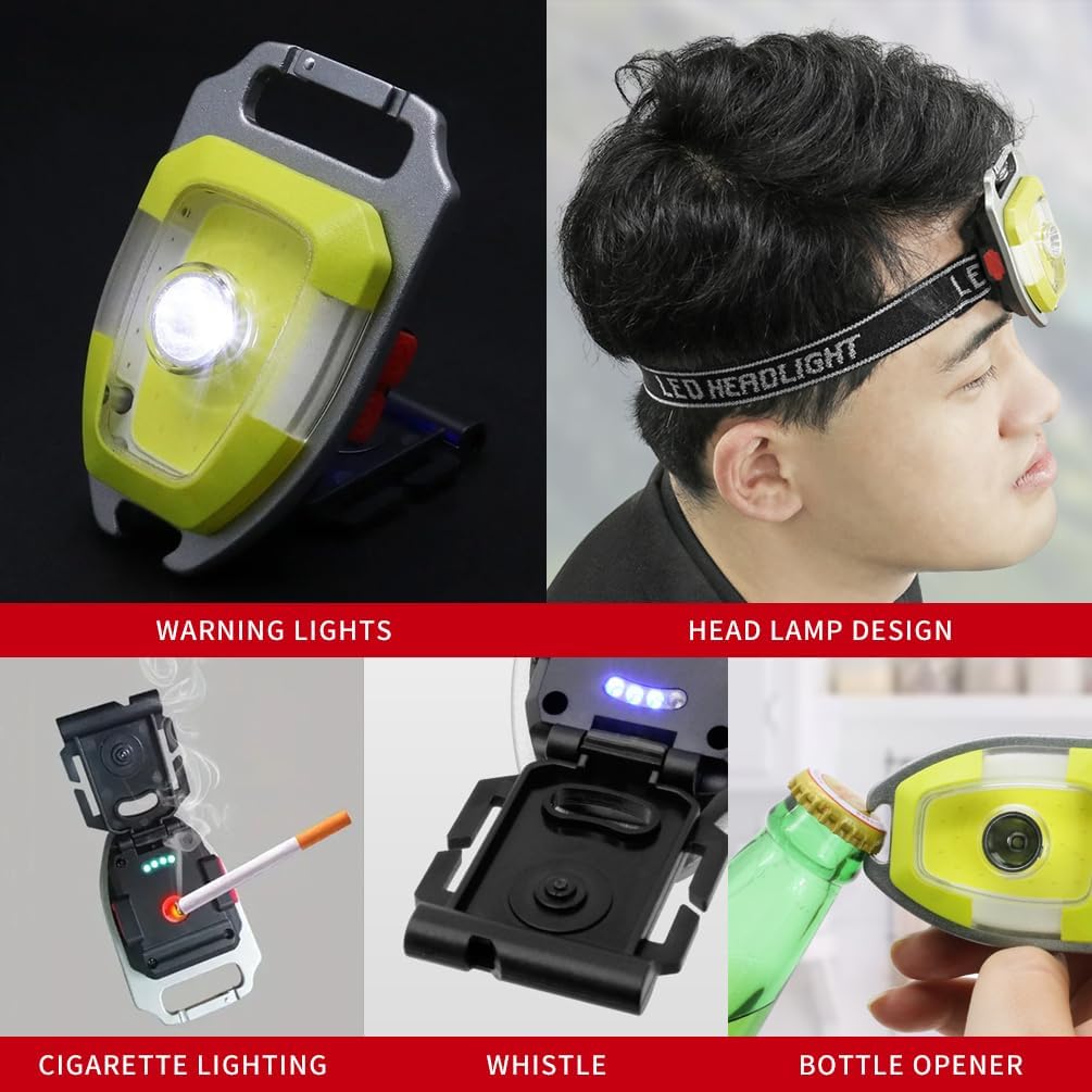 Mini Head Light Portable Pocket  7 Lighting Modes 