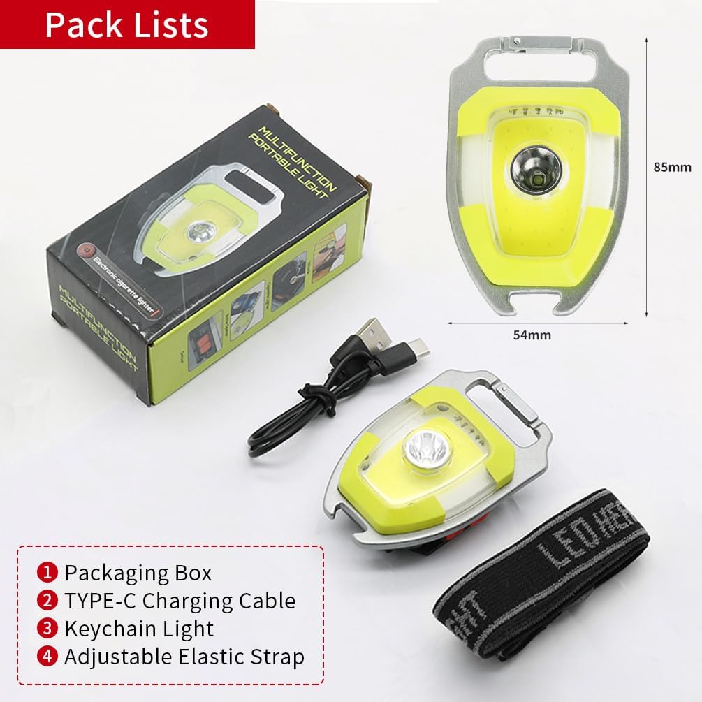 Mini Head Light Portable Pocket  7 Lighting Modes 