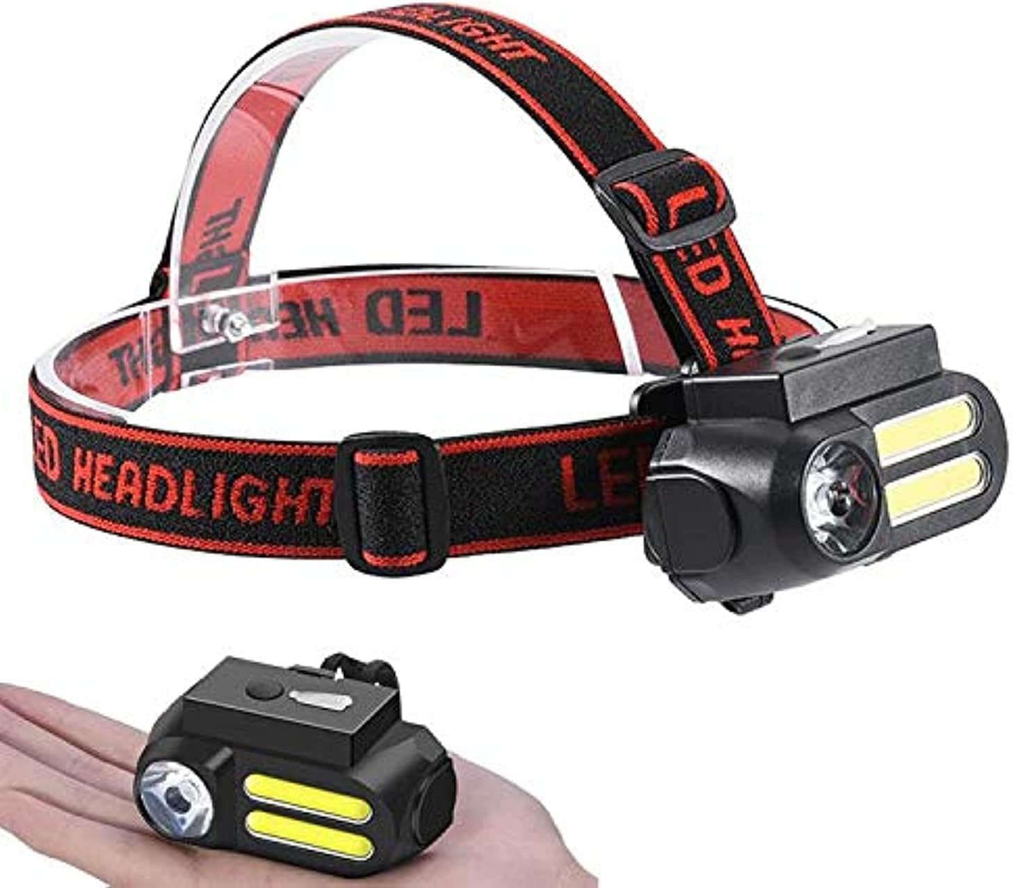 Headlamp flashlight - black