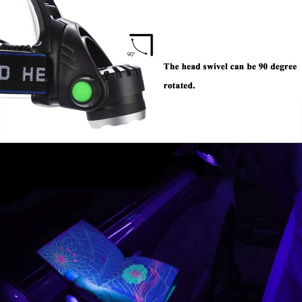 UV head lamp - black