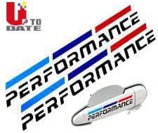 Car stickers , with Performance written on them 2 pieces