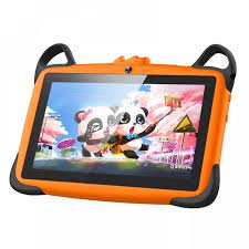 WinTouch Educational and Entertainment Tablet Shockproof Bluetooth Wi-Fi 7 inches 1/8 GB Atari Game Gifts + Screen+ Cover - orange