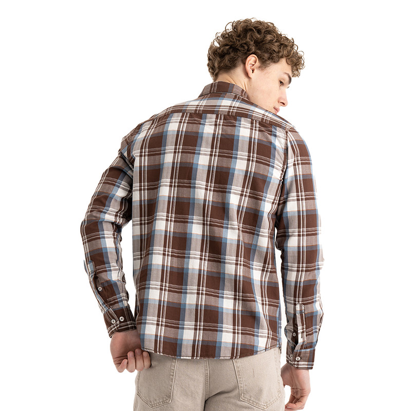 Clever Cotton Shirt For Men - Brown
