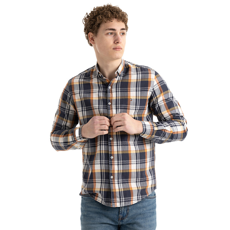 Clever Cotton Shirt For Men - Grey