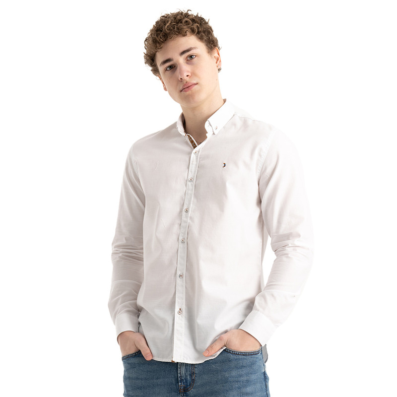 Clever Cotton Shirt For Men - White