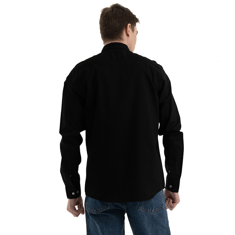 Clever Cotton Shirt For Men - Black