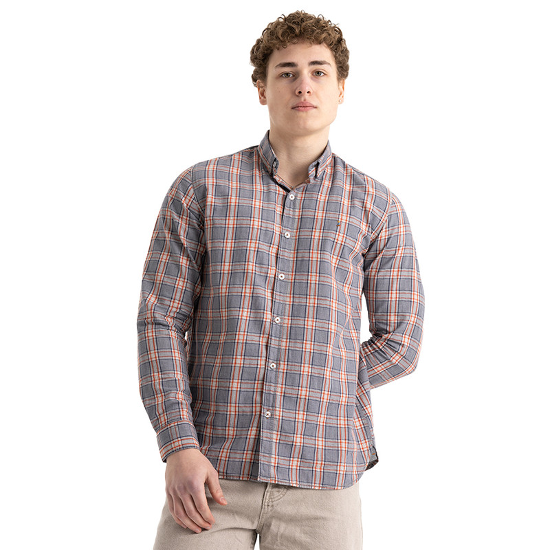 Clever Cotton Shirt For Men - Red