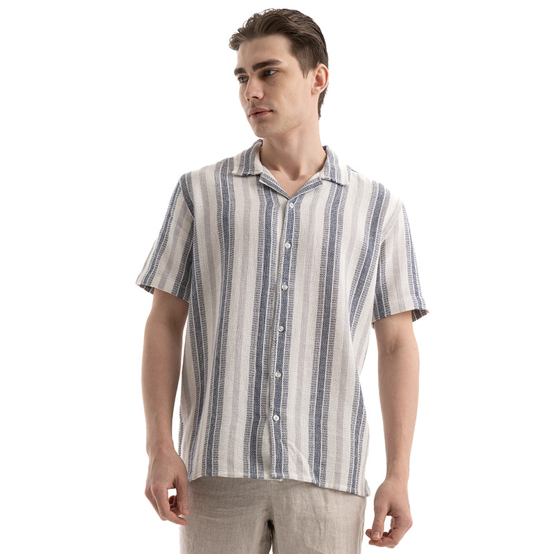 Clever Cotton Shirt For Men - Blue