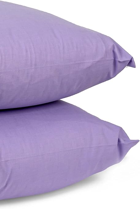 Cotton Pillowcase Cover 90 Cm - Light Purple