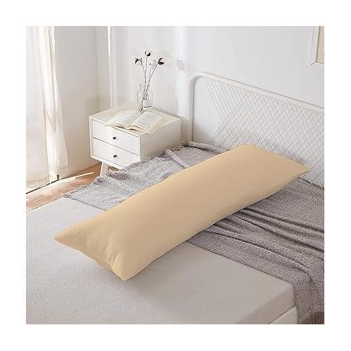 Cotton Pillowcase Cover 90 Cm - Café