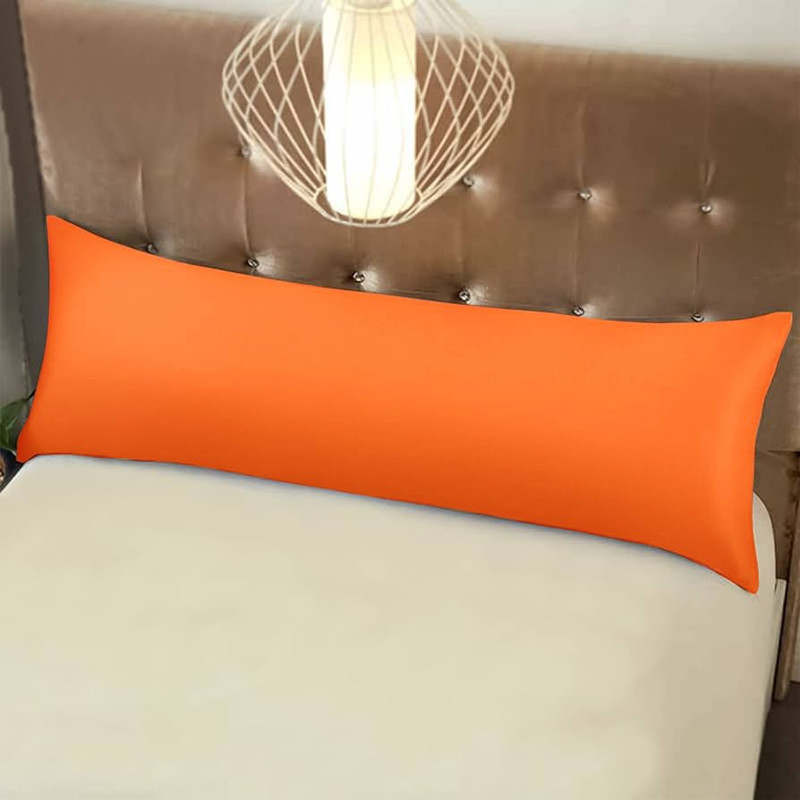 Cotton Pillowcase Cover 90 Cm - Orange