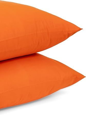 Cotton Pillowcase Cover 90 Cm - Orange