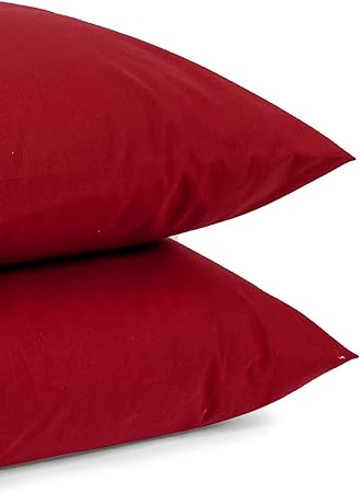 Cotton Pillowcase Cover 50 × 70 Cm - Dark Red