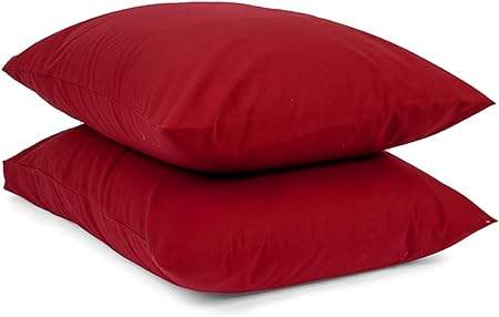 Cotton Pillowcase Cover 50 × 70 Cm - Dark Red